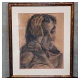 Framed characol portrait