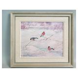 Vintage signed Manny Josefine oil on panel