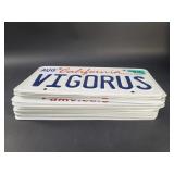 Group of license plates