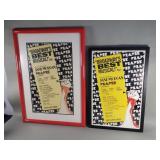Pair of "Broadway Best Musical" framed posters