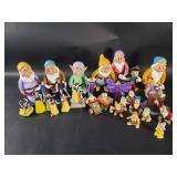 Group of Disney toy figurines