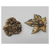 Flora Danica sterling silver and gold vermeil