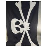 Vintage skull and cross bone flag