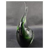 Mid-century modern Danish art glass vase d