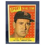 1958 Topps Ted Williams All-Star baseball card