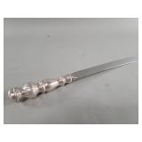 Sterling silver handle serrated knife