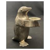Restoration Hardware silver plate penguin