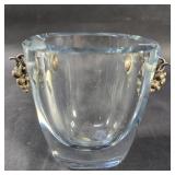 Signed Strï¿½mbershyttan crystal and Sterling