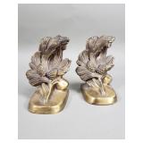 Pair of vintage PM Craftsman brass bookends
