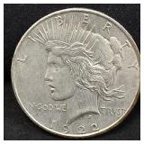 1922 Peace silver dollar coin