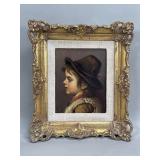Late-19th Century European Oleograph on board