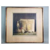 Original collotype print, signed Hovesep Pushman