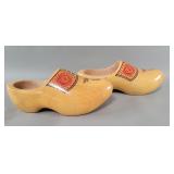 Traditional Dutch hand carved, hand painted clogs