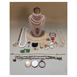 Vintage costume jewelry bracelets, necklaces,