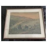 Antique Catalina Island c.1887-96 lithograph print