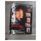 Bundle of movie posters including "Karate Kid 2