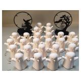 Group of Halloween tealight holders