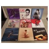 Group of LP records including Selena, Elvis,
