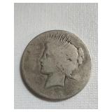 1923 USA peace silver dollar coin