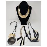Group of statement necklaces
