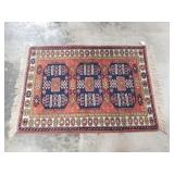 Vintage hand woven rug