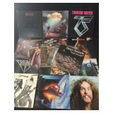 12" vinyl records heavy metal and rock