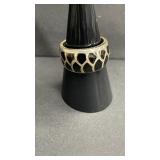 Vintage sterling silver and black onyx ring