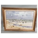 Signed vintage Gaston Sebire oil on canvas
