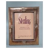 Italian Sterling silver, glass and wood picture
