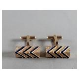 Christian Dior  gold tone cufflinks