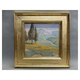 Signed Plein Air oil on panel marked Marion