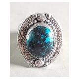 Sterling silver and turquoise Navajo style ring