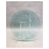 Large Asian etched glass decoration
