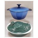 Chausseur French enameled cast iron terrine &