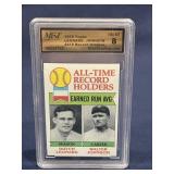 1979 Topps All-Time Record Holders graded 8