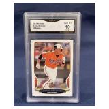 2013 Bowman Manny Machado rookie card graded 10