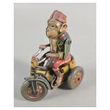 Vintage Arnold Germany monkey on tricycle