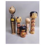 Vintage Japanese creative Kakashi dolls made of