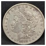 1885-O Morgan silver dollar coin
