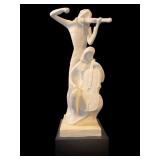 Signed plaster statue 1980 by Austin production
