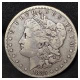1885-S  Morgan silver dollar coin