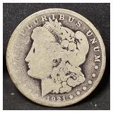 1921-S or D  Morgan silver dollar coin