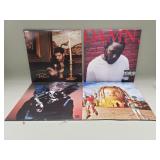 Group of LP records - Drake, Kendrick Lamar, etc.
