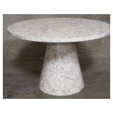 Vintage faux marble round table