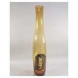 MCM style amber glass swung vase