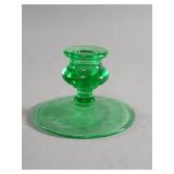 Uranium glass candleholder