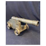 Large brass cannon