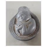 Mid 20th century Park Davis pewter paperweight