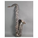 Antique American silver plated saxophone