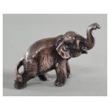 Sterling silver elephant figurine